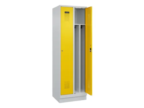locker voor scheiding van kleding,HxBxD 1950x600x500mm,2vak