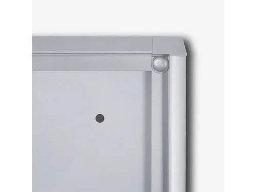 Vitrinebord Quantore voor binnen 4x A4 zilver