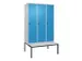 locker voor scheiding van kleding,HxBxD 2120x1200x815mm,3vak