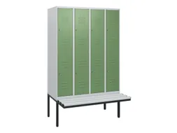 Dubbeldekse dekenkist,HxBxD 1950x1200x815mm,4x2vak.,vak B 300mm