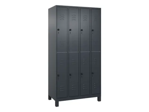 dubbeldekse locker,HxBxD 1950x1000x500mm,4x2vak.,vak B 250mm