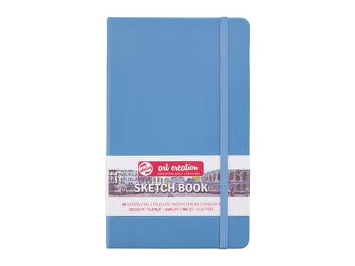 Schetsboek Talens Art Creation 80 witte vellen 140gr 130x210mm blauw