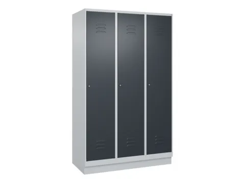 locker voor scheiding van kleding,HxBxD 1950x1200x500mm,3vak