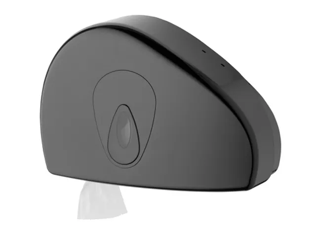 PlastiQline jumborol Toiletpapier dispenser mini+restrol Zwart