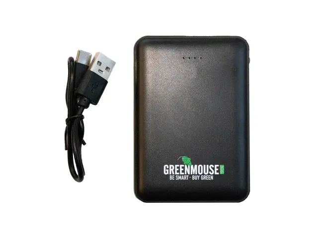 Greenmouse mini powerbank 5.000 mAh zwart
