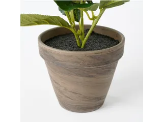 Kunstplant Mica Hortensia in pot groen 35x40cm - 3