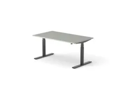 Elektrisch ihv bureau HxBxD 640-1300x1600x900mm blad grijs