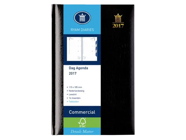 Agenda 2027 Ryam Commercial Mundior 1d/1p zwart