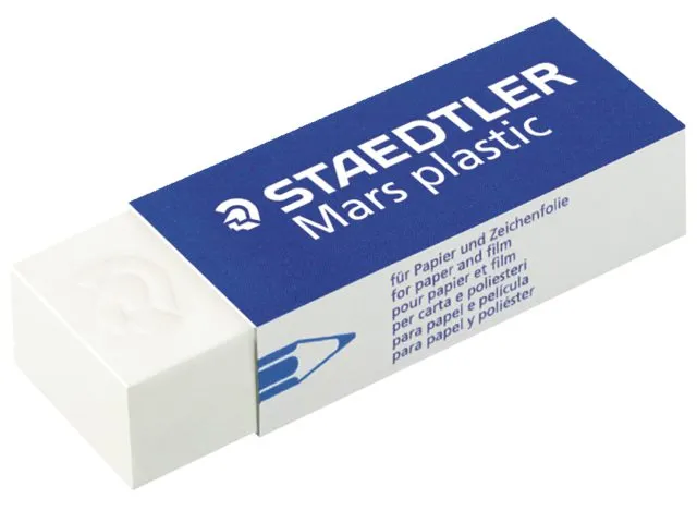 Gum Staedtler Mars Plastic 526 50 65x23x13mm Wit