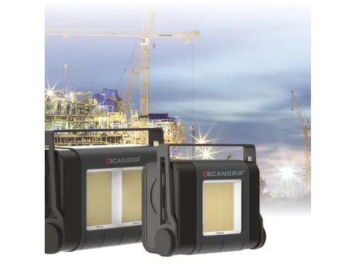 bouwlamp,864 SMD-led,20000-80000lumen,draaggreep,straalhoek 120 °