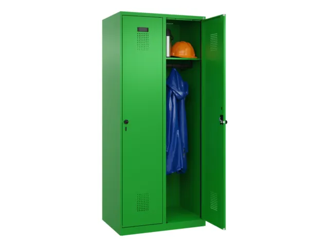 locker,HxBxD 1850x800x500mm,2vak,vak B 400mm,draaigrendel