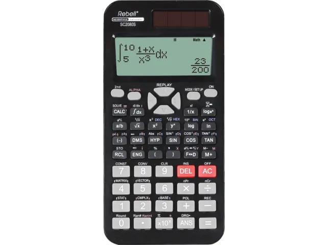 Calculator Rebell-SC2080S-BX zwart wetenschappelijk