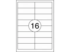 Etiket Rillstab 99.1x33.9mm Wit