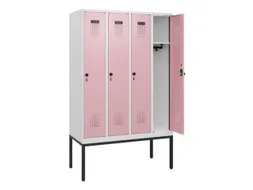 schoollocker,HxBxD 1950x1200x500mm,4vak,vak B 300mm,draaigrendel
