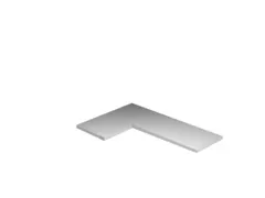 legbord,v. magazijnstelling,BxD 1000x500mm,vakl. 125kg,staal,RAL7035