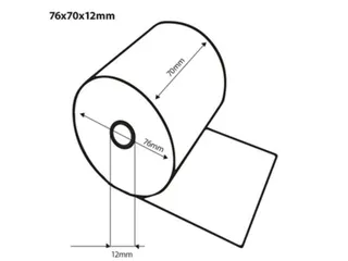 Kassarol Quantore 76x70x12mm Thermisch Thermorol - 2