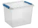 Q-line opbergbox 52L transparant blauw - 50x40x38cm
