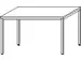 Bureau Hxbxd 720x1200x800mm Bladdecor Beuken Frame Ral 9006
