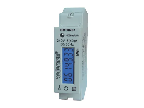 Eenfasige KWH-Meter Voor DIN-Rail Montage - 1Module