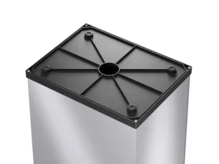 afvalbak,52l,HxBxD 763x339x260mm,romp staal zilverkleurig - 9