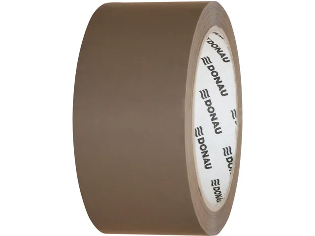 Donau Solvent verpakkingstape PP 48mmx60m 42 micron bruin
