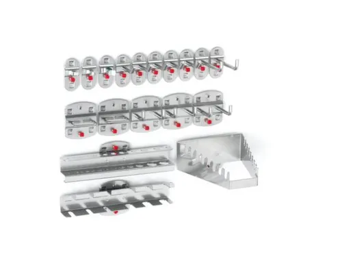 houderassortiment,v. perfoplaat,18-delig,RAL7016
