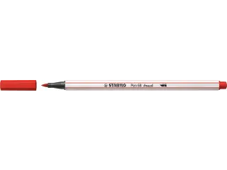 Brushstift STABILO Pen 568/48 karmijnrood - 1