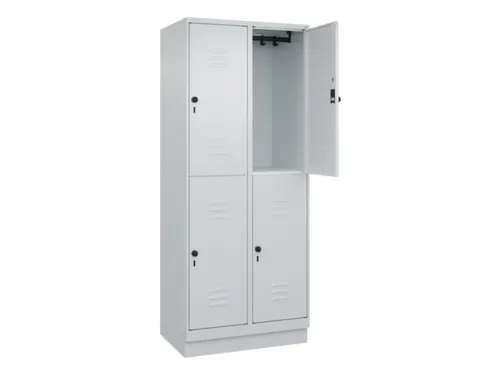 dubbeldekse locker,HxBxD 1950x800x500mm,2x2vak.,vak B 400mm