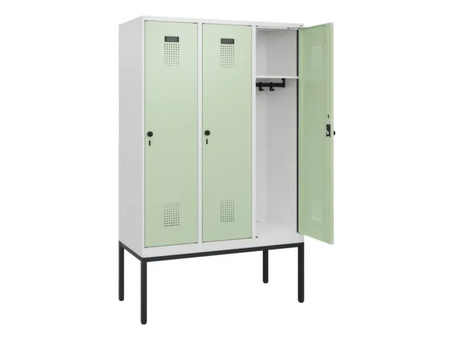 schoollocker,HxBxD 1950x1200x500mm,3vak,vak B 400mm,draaigrendel