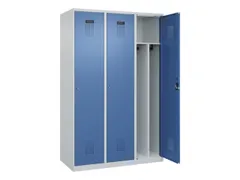 locker voor scheiding van kleding,HxBxD 1850x1200x500mm,3vak