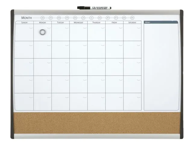 Nobo magnetisch combibord met maandplanner 58.5x43cm