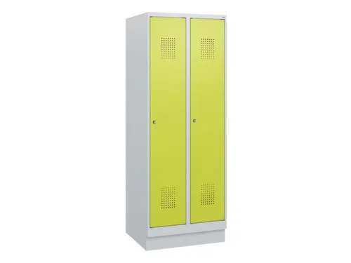 schoollocker,HxBxD 1630x600x500mm,2vak,vak B 300mm,cil.-slot,sokkel