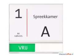 Deurbord A6 Vrij-bezet Tekststrook