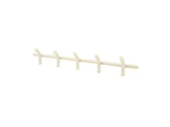 Wandkapstok 5 haken beige