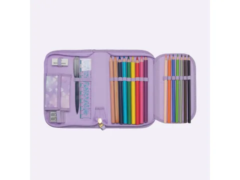 Etui Beckmann gevuld 21dlg Unicorn Princess Purple Inhoud:2x jumbo pot