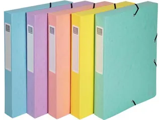 Aquarel elastobox uit glanskarton A4+ 4 cm assorti - 2