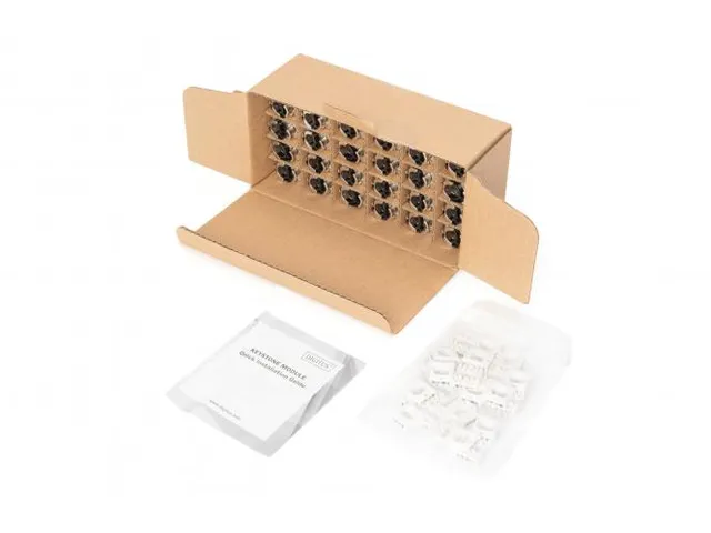 CAT 6A Keystone Module afgeschermd met intelligente kabelmanager 24st