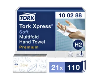 Tork 100288 Xpress Handdoek Premium H2 Intergevouwen Soft 2-laags - 1