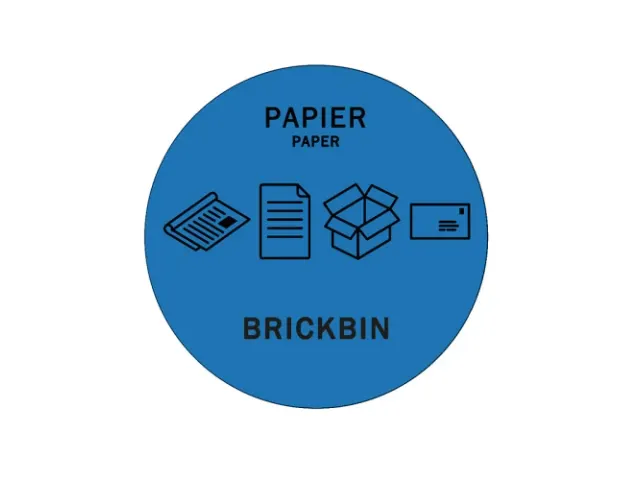 Brickbin Forex Afvalstroomsticker Papier