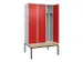 locker voor scheiding van kleding,HxBxD 2120x1200x815mm,3vak