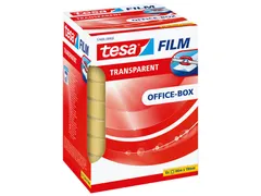 Plakband Tesa film 19mmx66m transparant 8 rollen