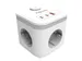 Stekkerblok Fellowes Power Cube F 3-voudig 1xUSB A 2xUSB C 2m wit