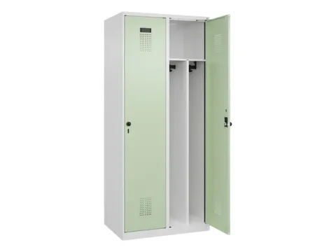 locker voor scheiding van kleding,HxBxD 1850x800x500mm,2vak