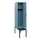 locker met bank,HxBxD 1950x400x815mm,1vak,vak B 400mm,draaigrendel
