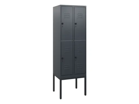 dubbeldekse locker,HxBxD 1950x600x500mm,2x2vak.,vak B 300mm