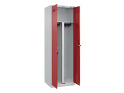 PBM-locker,HxBxD 1850x600x500mm,2vak,vak B 300mm,draaigrendel