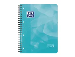 Projectboek Oxford School A4+ lijn 4-gaats 240 pagina's 80gr aqua