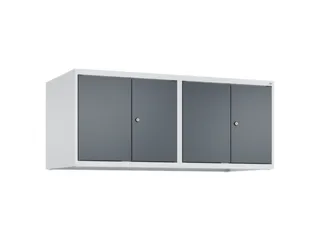 opzetkast,v. locker,4vak.,vak B 300mm,HxBxD 500x1200x500mm,vleugeldeur - 1