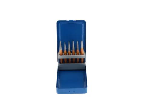Jeu de chasse-roues 6 pièces en cassette métallique pliable