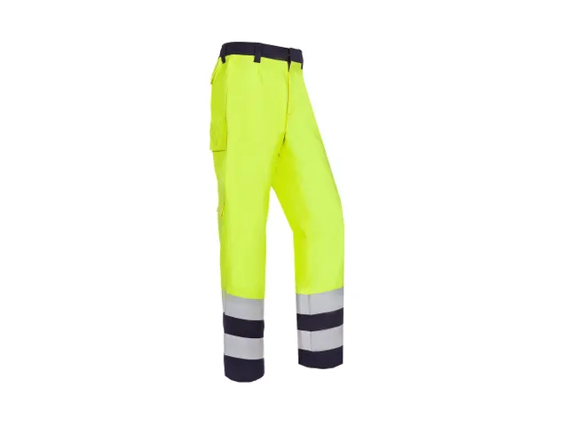 Sioen Karden werkbroek, fluo geel/marineblauw, maat 50, per stuk